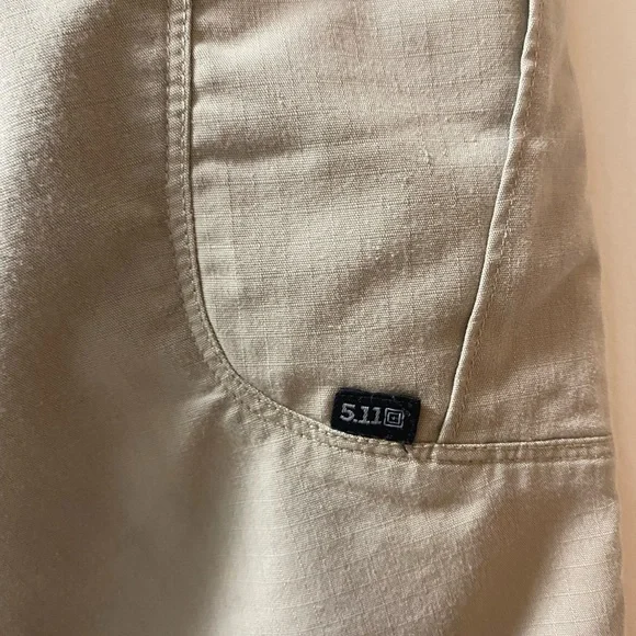 511 Tactical Pants Mens 32x34 Beige Cargo Workwear Uniform Double Knee Like New - Picture 2 of 5